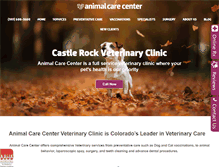 Tablet Screenshot of animalcarectr.com